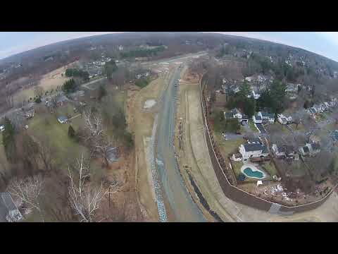 Brookeville Bypass Construction Flyover, Sunday, January 23, 2022, 5 PM