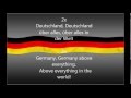 Komplette deutsche Hymne german anthem lyrics ...