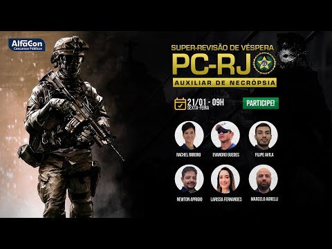 Revisão de Véspera para PC RJ - Auxiliar de Necropsia - AlfaCon