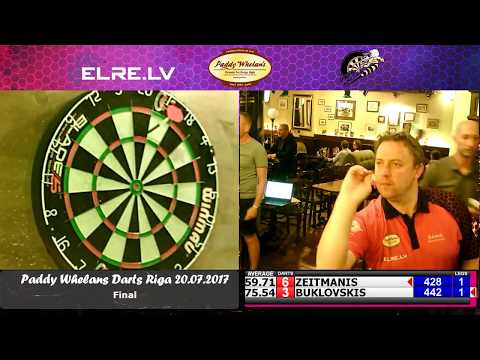 Paddy Whelan`s Darts Riga 20.07.2017 - final