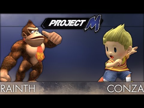QUT Smash 2 Project M  - LR2 - Rainth (Donkey Kong, Ike) vs ConZa (Lucas, Captain Falcon)