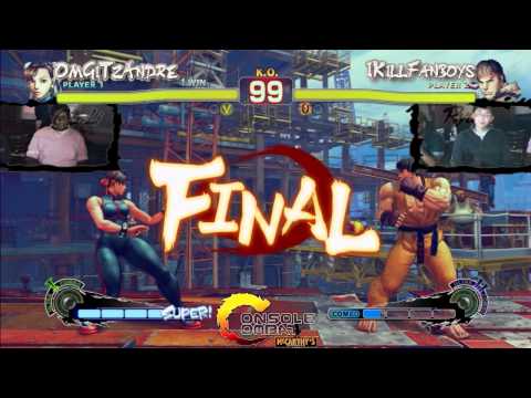ConsoleCombat 22Nov2010 SSFIV OmGiTzAndre[ChunLi]-vs-{Ryu]IKillFanboys