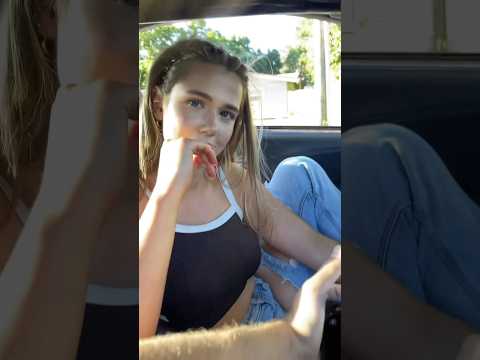 GIRLFRIEND DRIVES MY TURBO NEW EDGE MUSTANG W/NO PROBLEM WHATSOEVER!? (NO POWER STEERING) #SHORTS