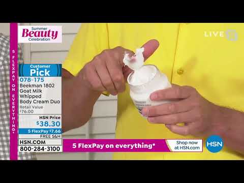 Beekman 1802 Pure Goat Milk Whipped Body Cream Duo AutoS...