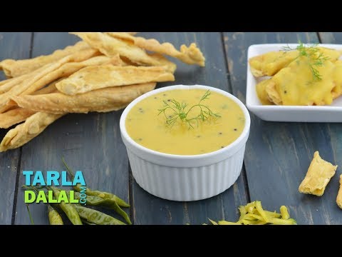 Fafda Chutney, Besan Chutney by Tarla Dalal