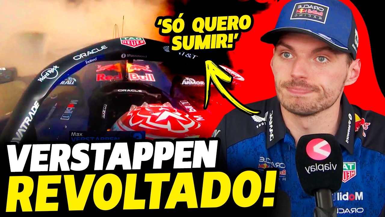🚨VERSTAPPEN PERDE A PACIÊNCIA E DETONA CARRO DA RED BULL APÓS NOVA FALHA E ABANDONO | FÓRMULA 1