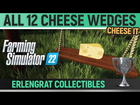 Farming Simulator 22 - All 12 Cheese Wedges 🏆 Cheese It (Erlengrat Collectibles)