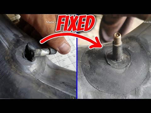 How to Fix/Repair Nozzle Car Puncture | Fix A Leaking Tyre Valve | Fix Tyre Punctures