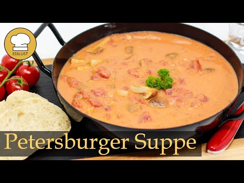 PETERSBURGER SUPPE - schnelle Partysuppe mit Schuss
