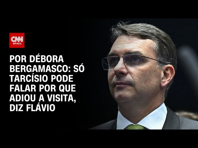 Flávio à CNN: Só Tarcísio pode falar por que adiou a visita a Bolsonaro | CNN 360°