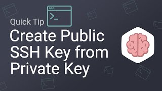 How to Generate an SSH Public Key from a Private Key file