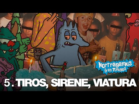 NORTRAGAMUS - Tiros, Sirenes, Viatura feat Ca$hline (Visualizer)