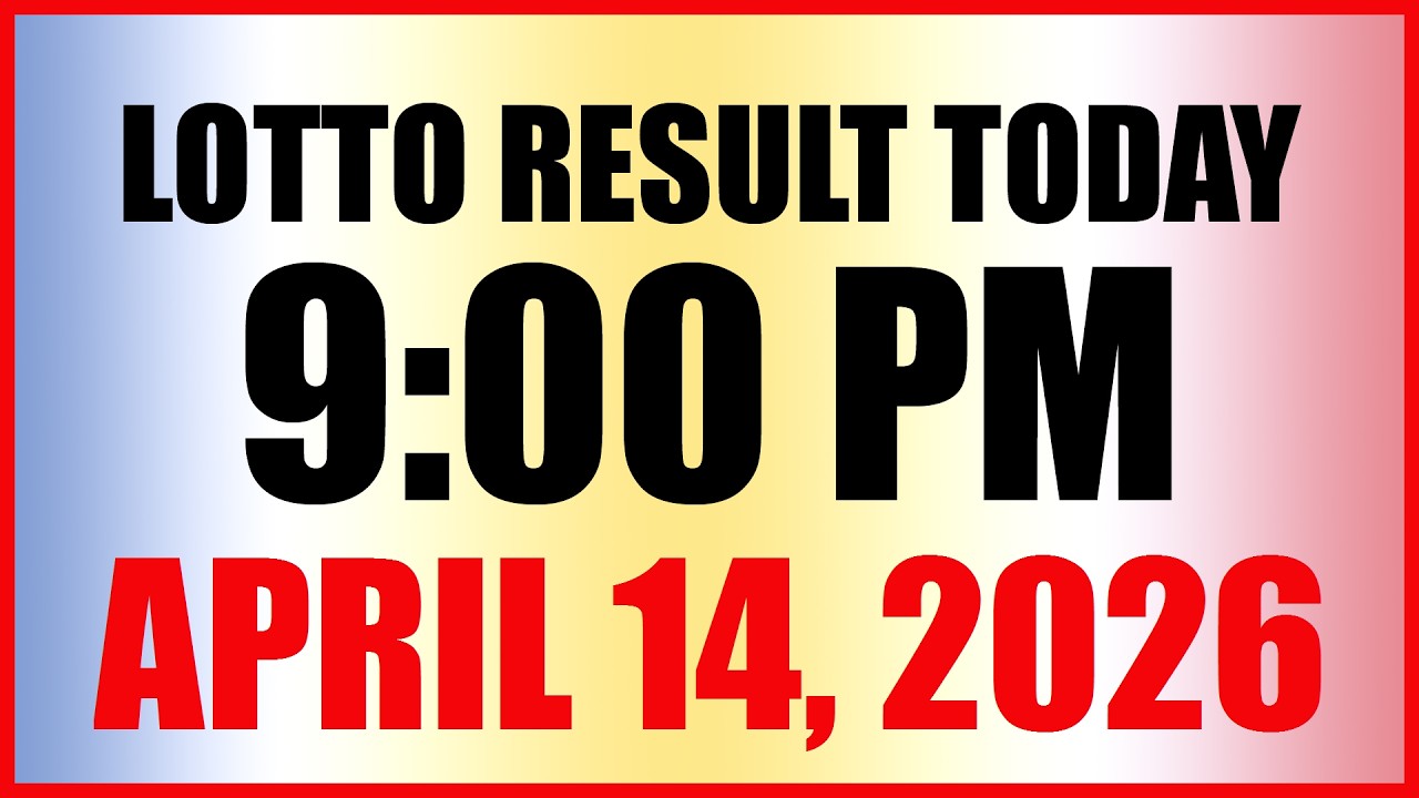 Lotto Result Today 9pm Draw April 14, 2026 Swertres Ez2 PCSO