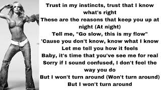 Britney Spears - Let me be (lyrics)