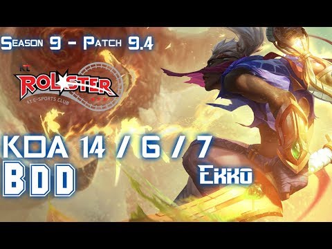KT BDD EKKO vs SYNDRA Mid - Patch 9.4 KR Ranked