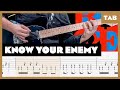 Rage Against The Machine Know Your Enemy Guitar Tab Lesson Cover Tutorial Glarry Music