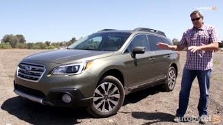 2015 Subaru Outback 2.5i Limited Test Drive Video Review