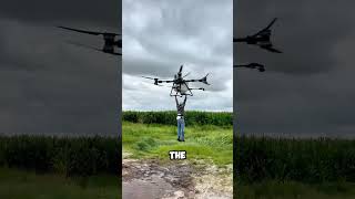Download lagu Man Rises Hanging from an Agricultural Drone 😱 mp3