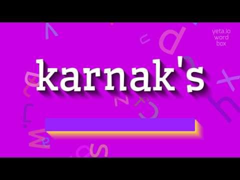 KARNAK'S – HOGYAN KELL KIejteni?  #karnak (KARNAK'S - HOW TO PRONOUNCE IT? #karnak's)