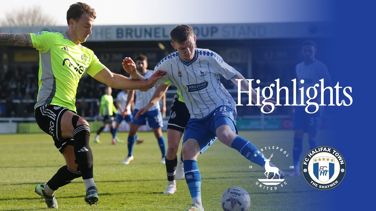 Hartlepool United vs Halifax Town Highlights