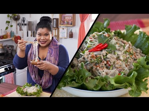 Thai Pork Glass Noodle Salad | Jen Phanomrat