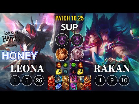 SHG Honey Leona vs Rakan Sup - KR Patch 10.25
