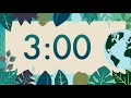 3 Minute Cute Earth Day Classroom Timer (No Music, Piano Alarm at End)
