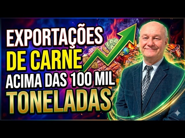 Exportações de carne em junho acima das 100 mil toneladas.
