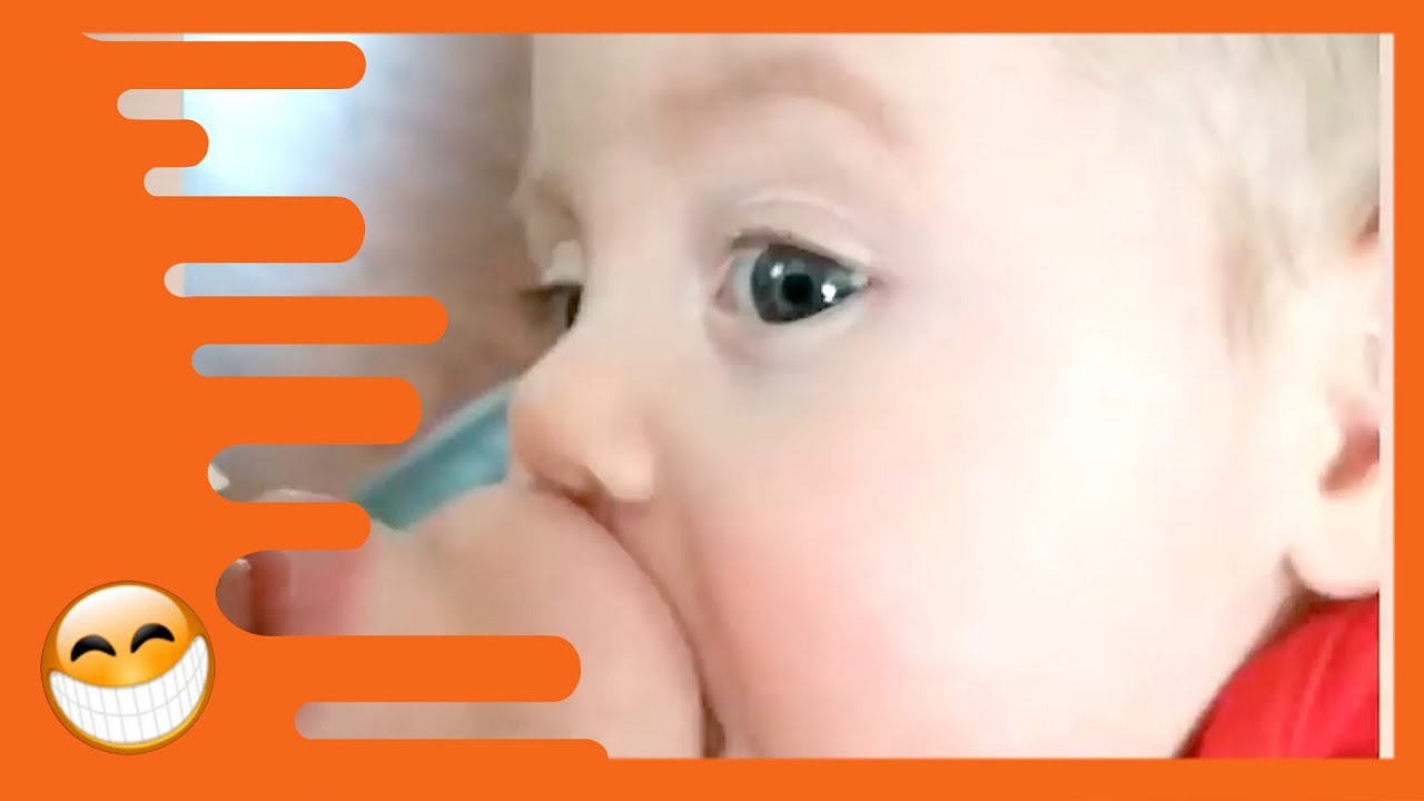 Funny Baby Reaction to Parent Kisses -  Cute Baby Videos