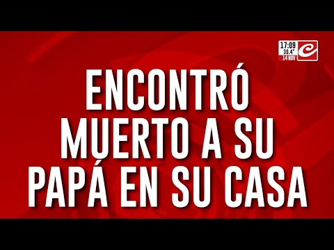 Brutal crimen en San Vicente: encontró muerto a su papá en su casa
