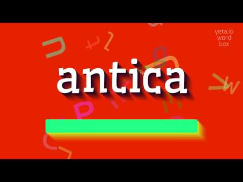 How to say "antica"! (High Quality Voices)