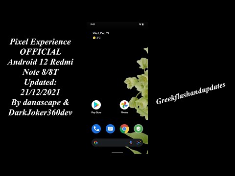 Pixel Experience OFFICIAL Android 12 Redmi Note 8/8T