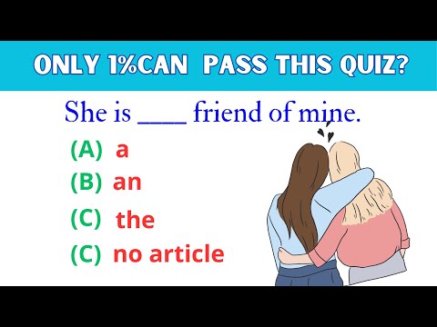 Can You Master English Articles A, AN, THE?  | English Articles Test | challenge 6 |