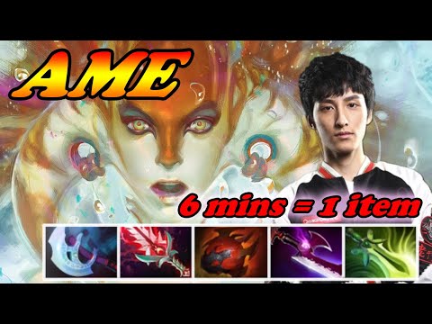 Ame Naga Siren ultra fast farmer super carry | 7.34d Immortal Best Ranked Gameplay