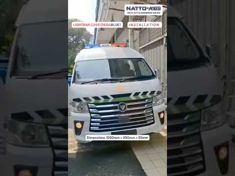 Lightbar C205 Red & Blue Installation