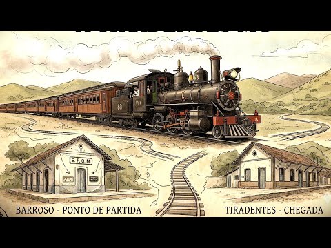 Viagem Bitolinha 0,76cm | Estação Ferroviária de Barroso MG a Estação Ferroviária de Tiradentes MG