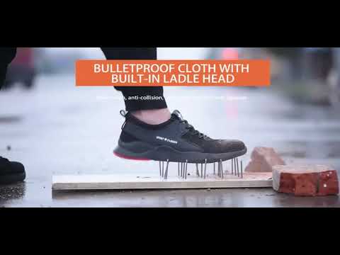 Mens work boots safety shoes steel toe cap sneakers waterpro...