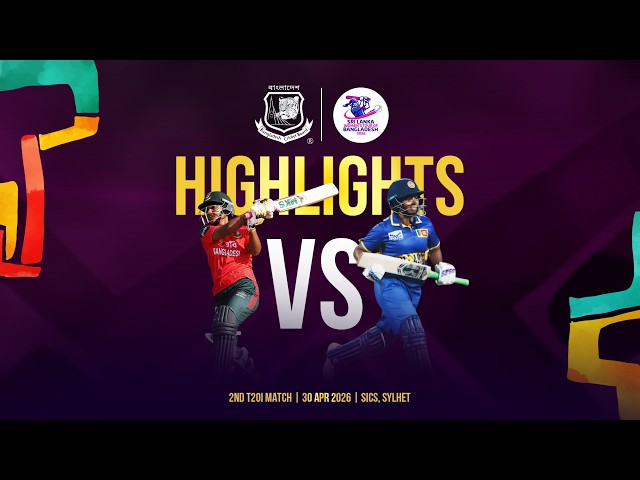 2nd T20 highlights 🎥 Bangladesh Women 🆚 Sri Lanka Women. Full action 🔥🏏