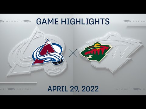 NHL Highlights ' Avalanche vs. Wild - Apr 29, 2022