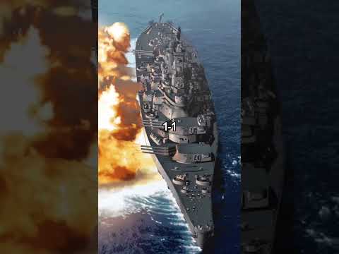 Battleship Comparison (KMS Tirpitz VS USS South Dakota) | #comparison #warships #shorts #edit