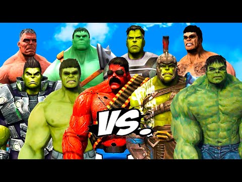 WHO IS MOST POWERFUL HULK? INCREDIBLE HULK, END GAME HULK, GENERAL HULK, RED HULK, Hulk RAGNAROK