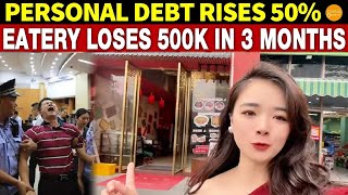 Eatery Loses 500K in Three Months, China’s Personal Debt up 50%, 8 Million Become Defaulters