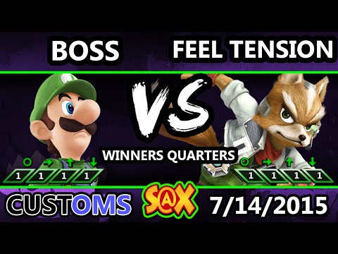 S@X 106 Customs - WS | Boss (Luigi) Vs. Feel Tension (Fox) SSB4 WQ - Smash Wii U - Smash 4