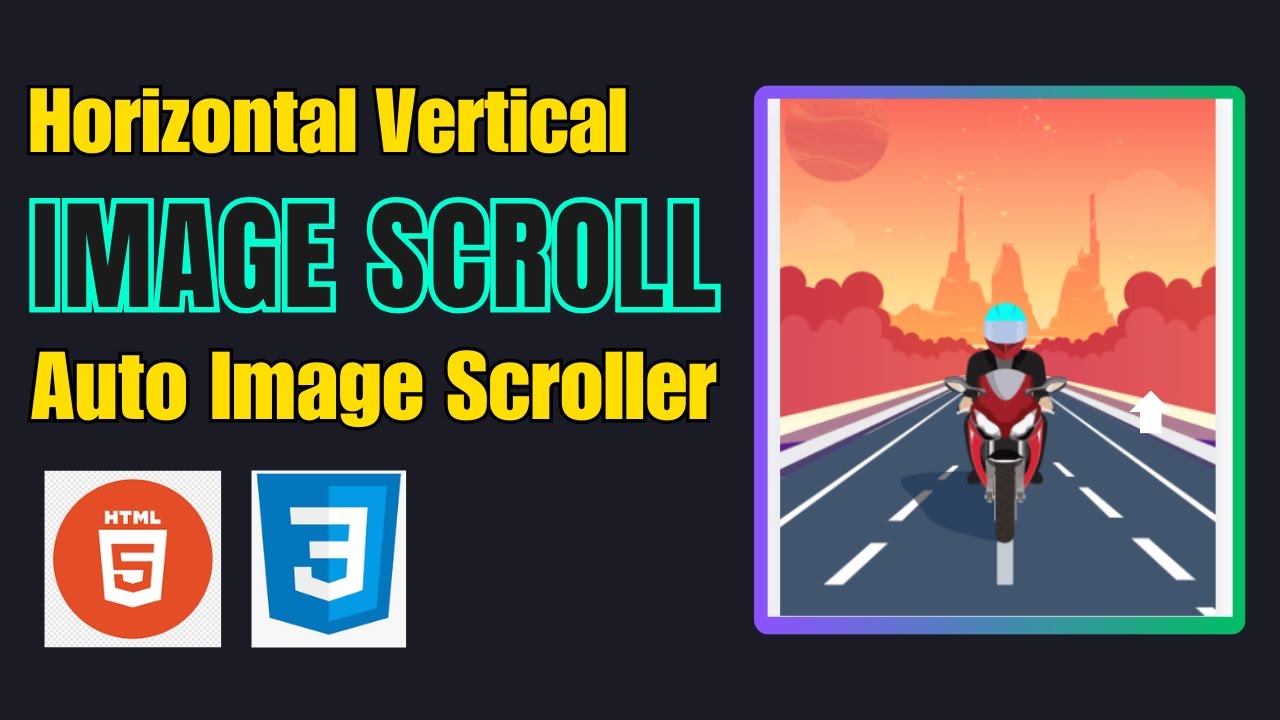Create Auto Image Scroller Using HTML and CSS | Horizontal  Vertical Scroller