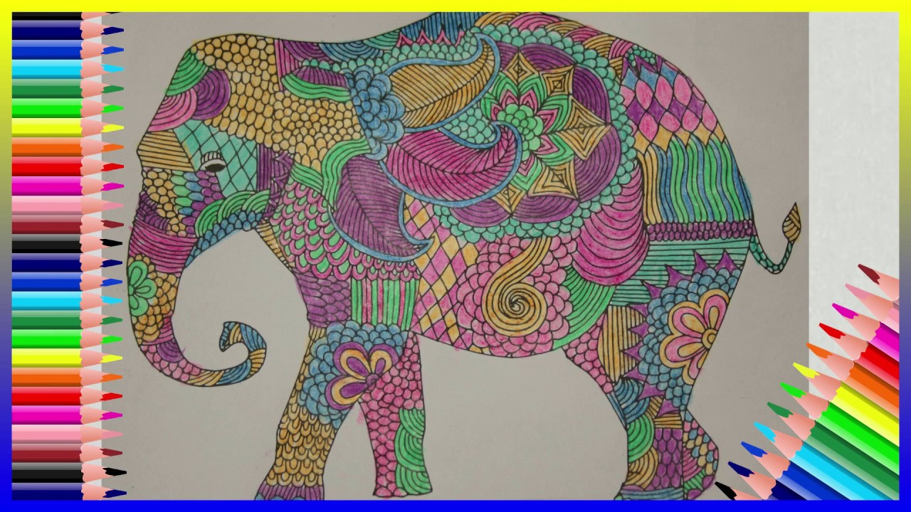 Mandalas para colorear Elefante / Elephant Coloring Mandalas