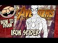 How to Draw IRON SPIDER (Avengers: Infinity War) | Narrated Easy Step-by-Step Tutorial