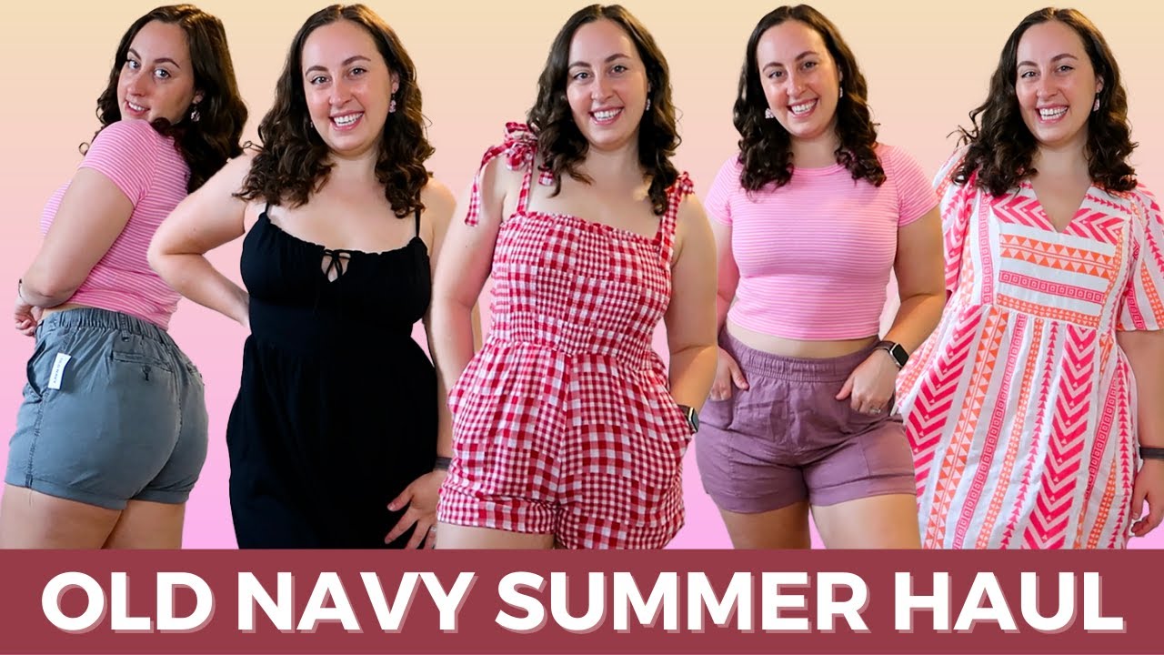 HUGE OLD NAVY SUMMER TRY ON HAUL | REVIEWING NEW ROMPERS, SHORTS, AND DRESSES