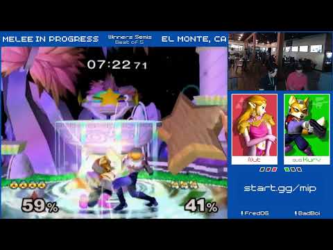 Melee in Progress 7 Winners Semis - Nut (Shiek) vs Kurv (Fox)