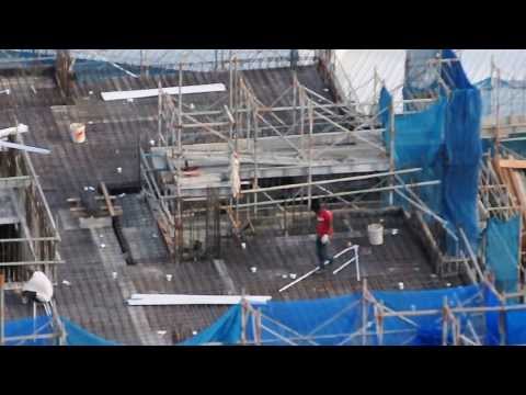 (Eco condo) 2014.02.23 @ 0901am. Full of no helmet, no shirt