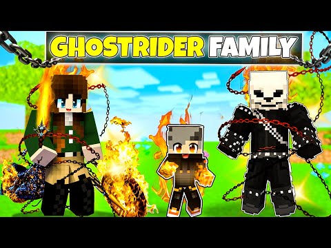 Adopted By GHOSTRIDER FAMILY in Minecraft! (Hindi)